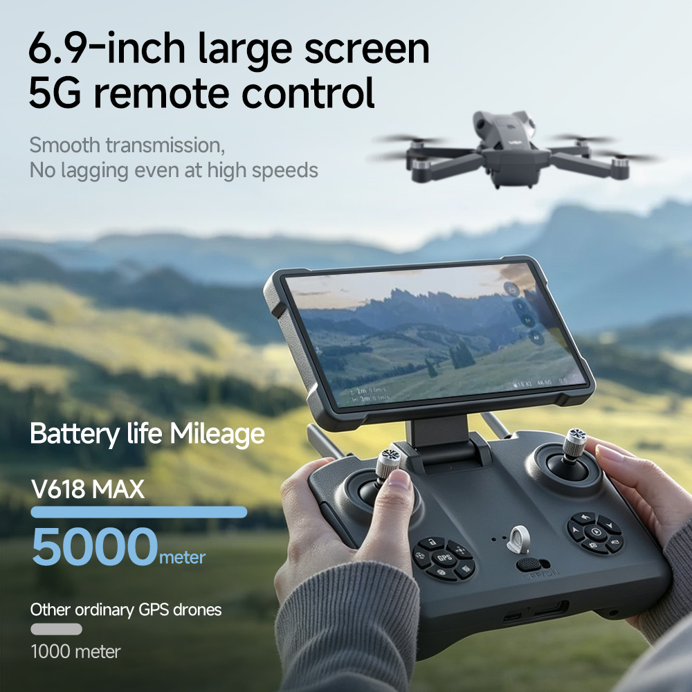 V618 MAX GPS Foldable Drone 6. - Drone Camera Professional recension och pris