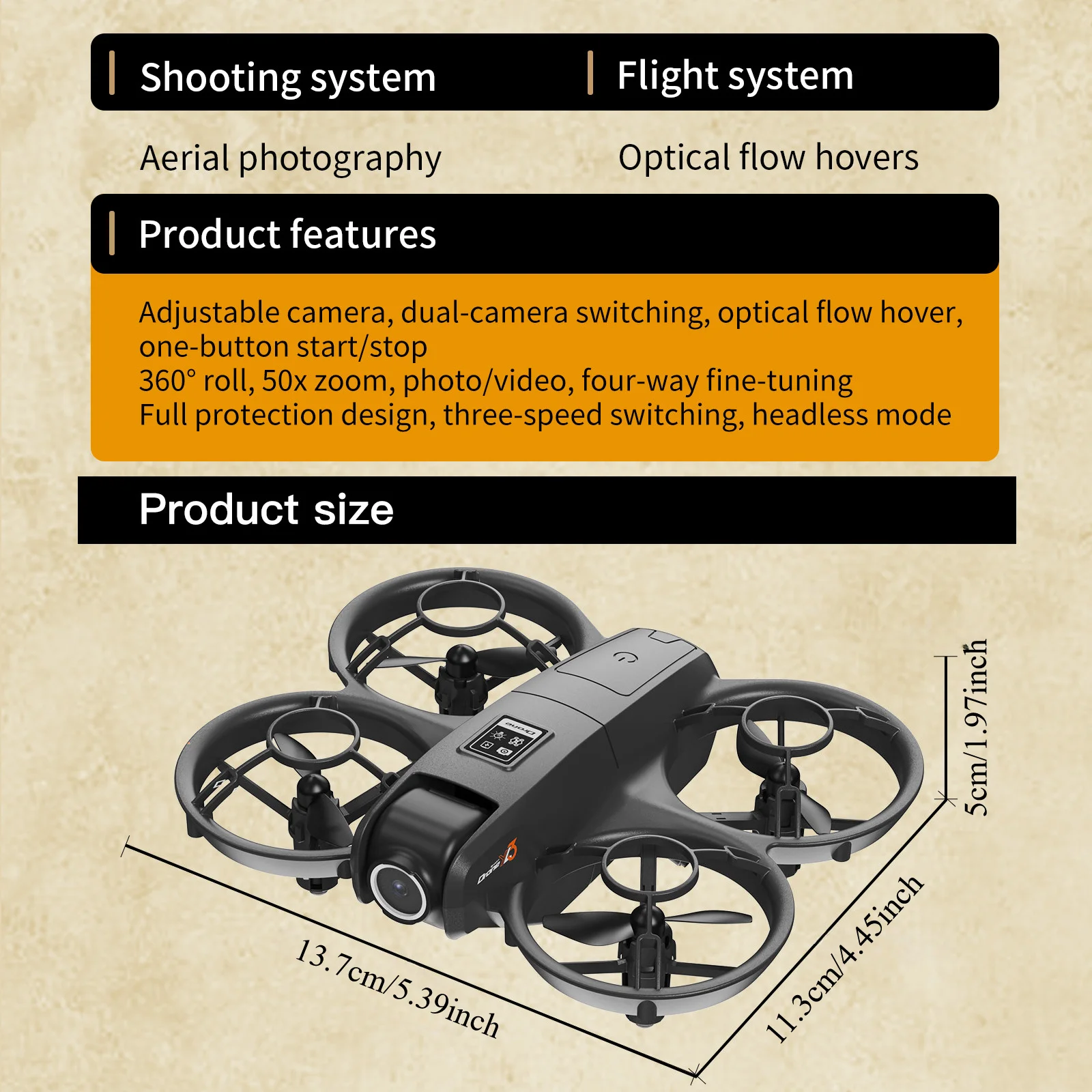 YL3 Foldable Travel Drone, HD  - Drone Camera Hd recension och pris